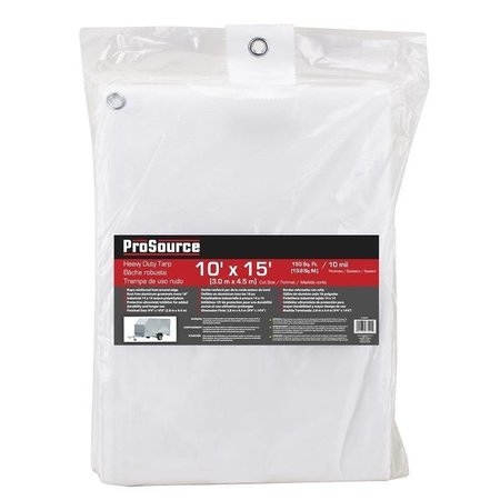 PROSOURCE 10 Mil Tarp, White, Plastic TW1015